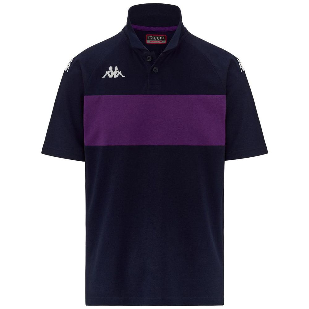 Men Kappa 4 Football Dianetti Polo Shirt Navy | MT4653178