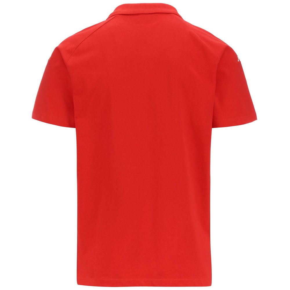 Men Kappa 4 Football Dianetti Polo Shirt Red | YM5628701