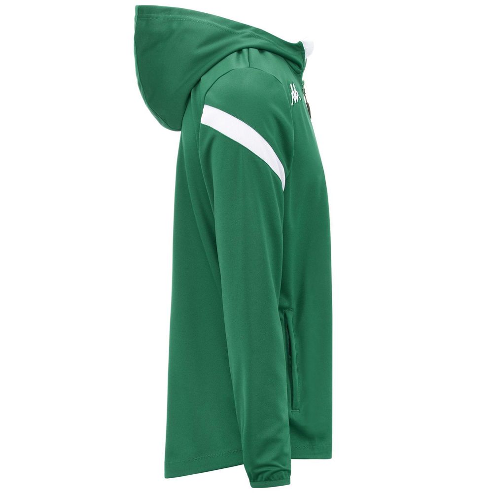 Men Kappa 4 Football Dolve Hoodie Green | WD0785941