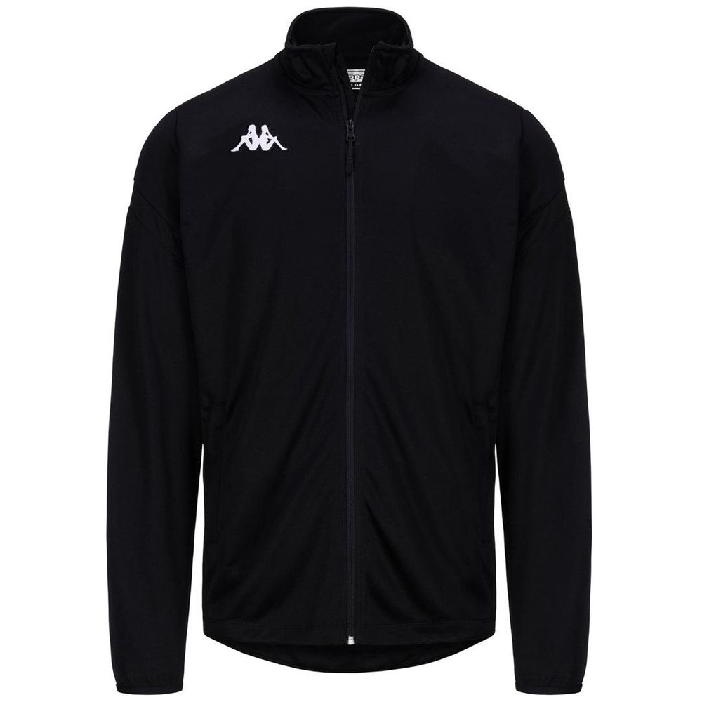 Men Kappa 4 Football Dolvio Jacket Black | OK7231058