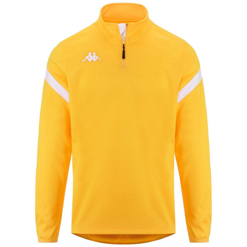 Men Kappa 4 Football Dolvole Sweater Yellow | PJ4509271