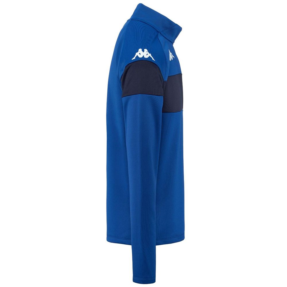 Men Kappa 4 Football Dovare Sweater Blue | FX6490782