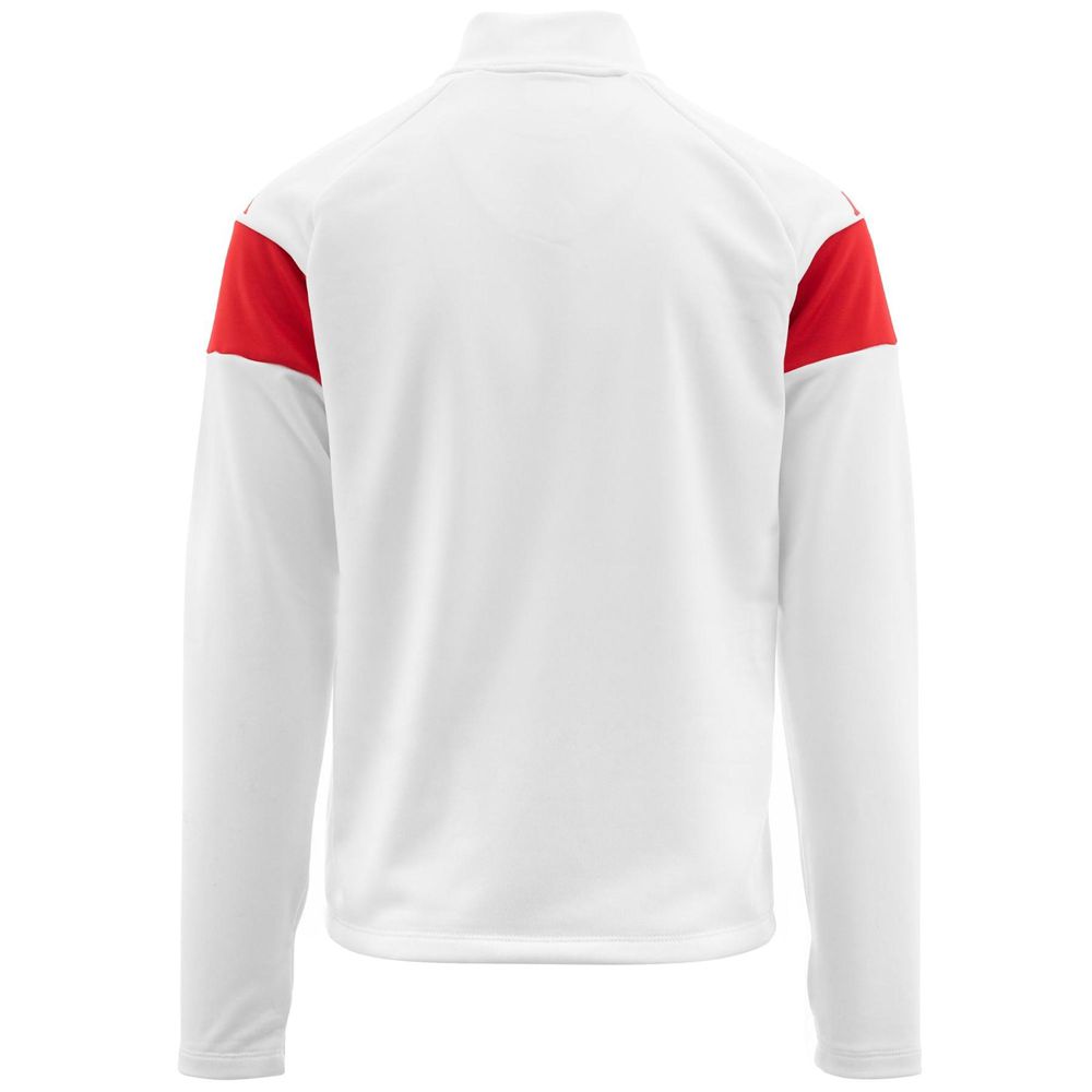 Men Kappa 4 Football Dovare Sweater White | CA9281560