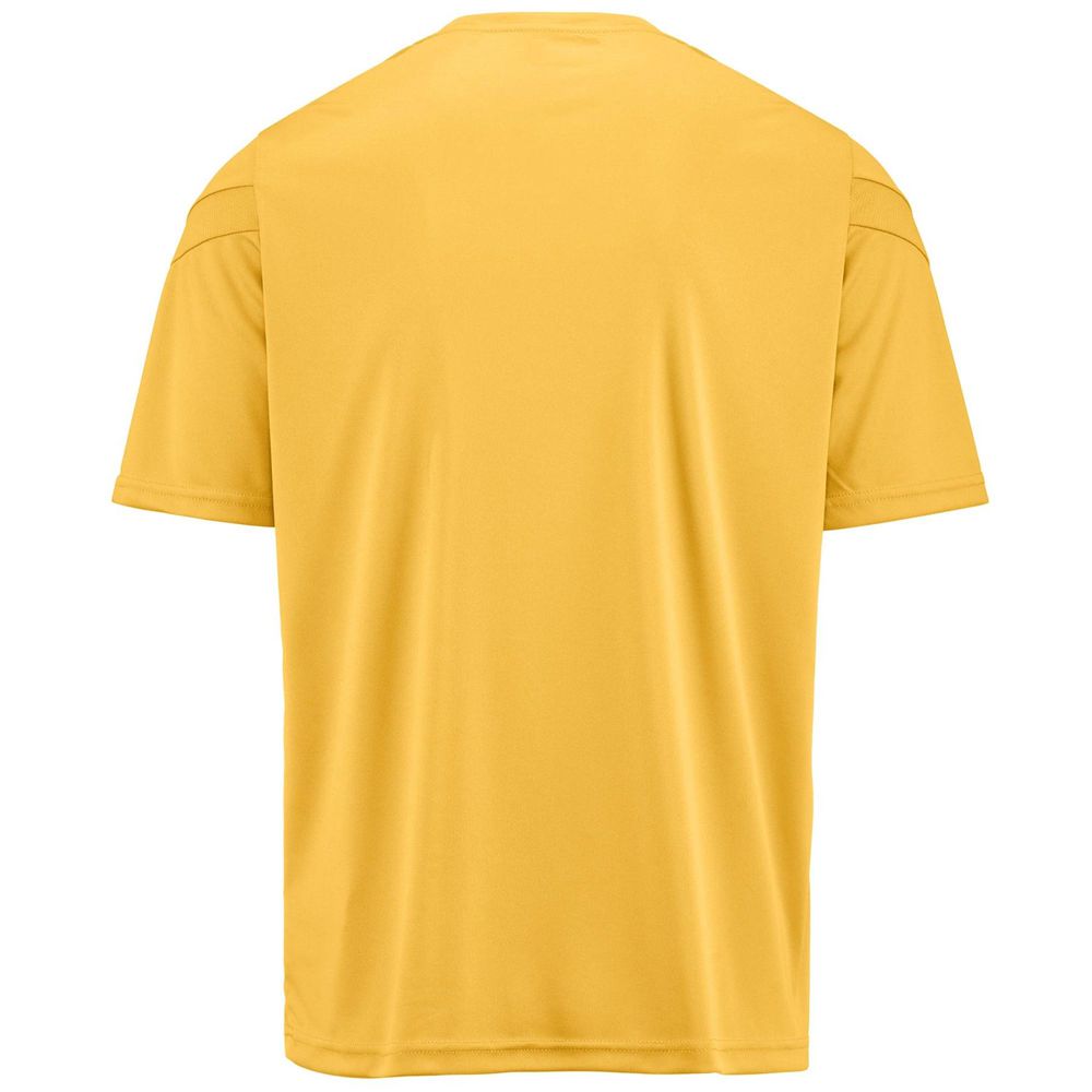 Men Kappa 4 Football Dovo Jersey Yellow | HU1920764