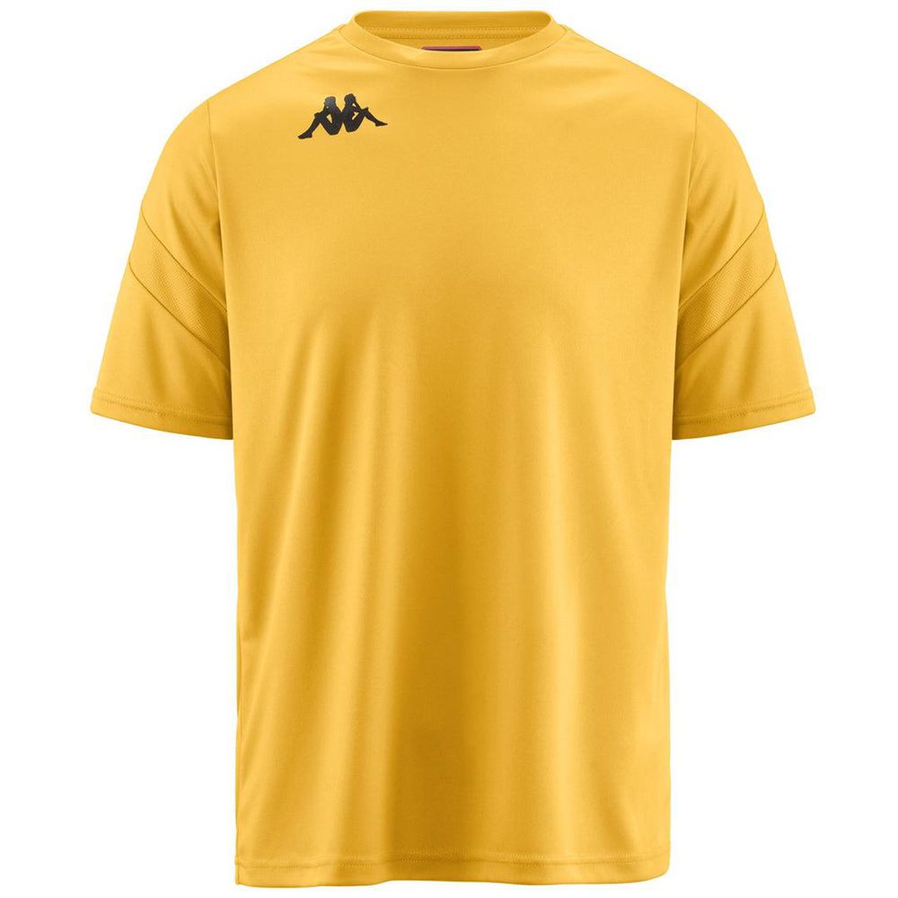 Men Kappa 4 Football Dovo Jersey Yellow | HU1920764