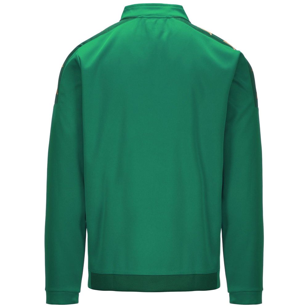 Men Kappa 4 Football Gassolo Sweater Green | YD7243056