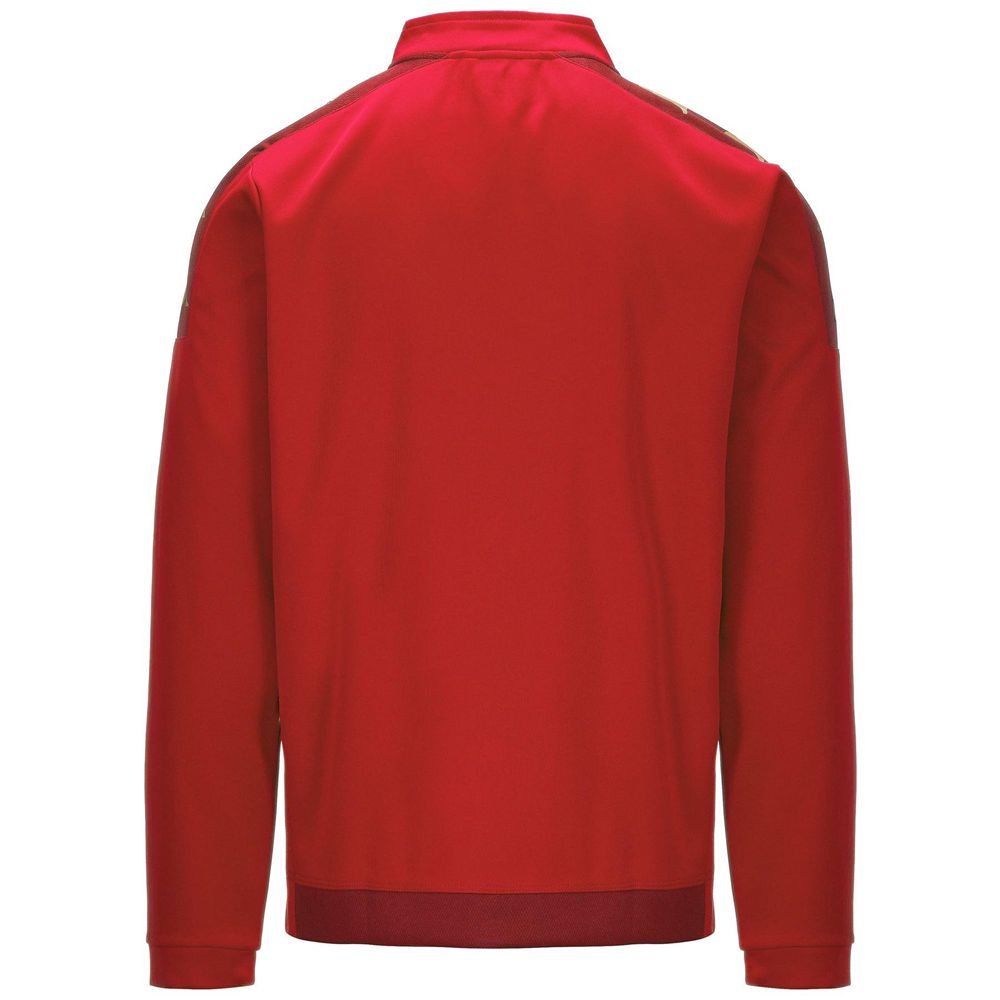 Men Kappa 4 Football Gassolo Sweater Red | JQ6730529