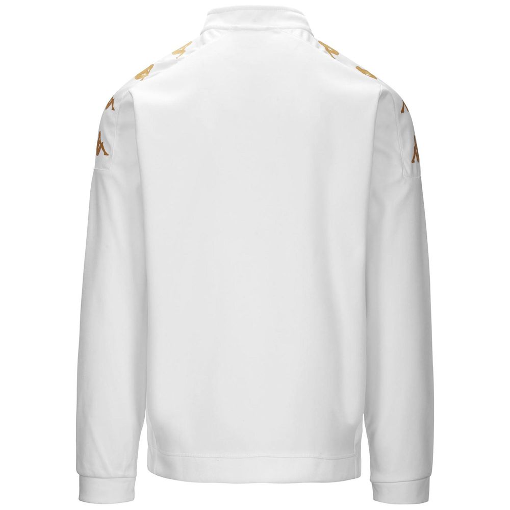 Men Kappa 4 Football Gassolo Sweater White | XA9374065