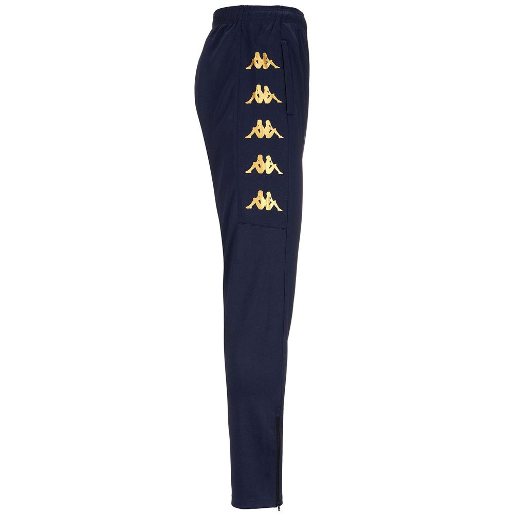 Men Kappa 4 Football Gaston Pants Navy | LO9036824