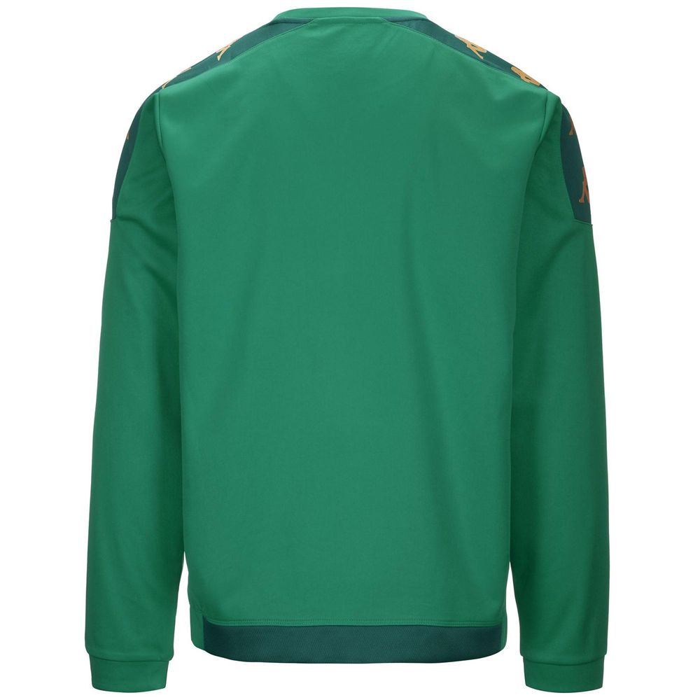 Men Kappa 4 Football Gaverno Sweater Green | ZJ6740538