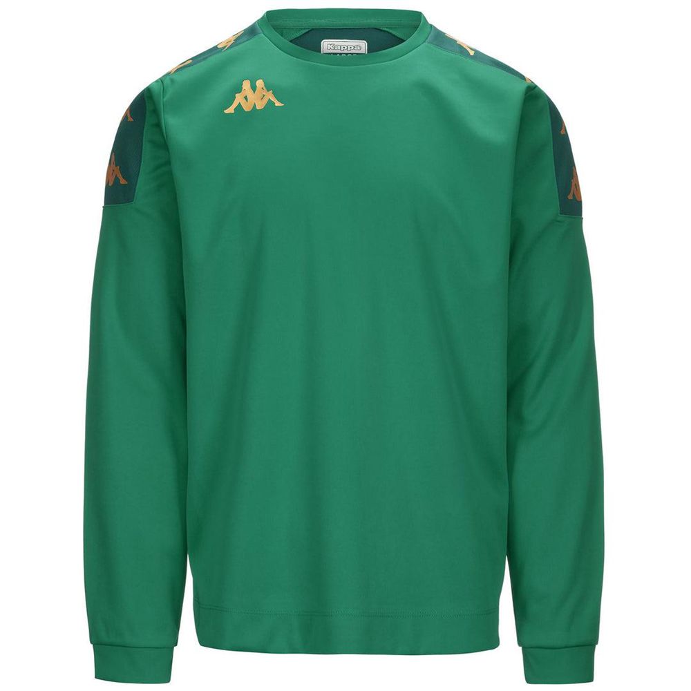 Men Kappa 4 Football Gaverno Sweater Green | ZJ6740538