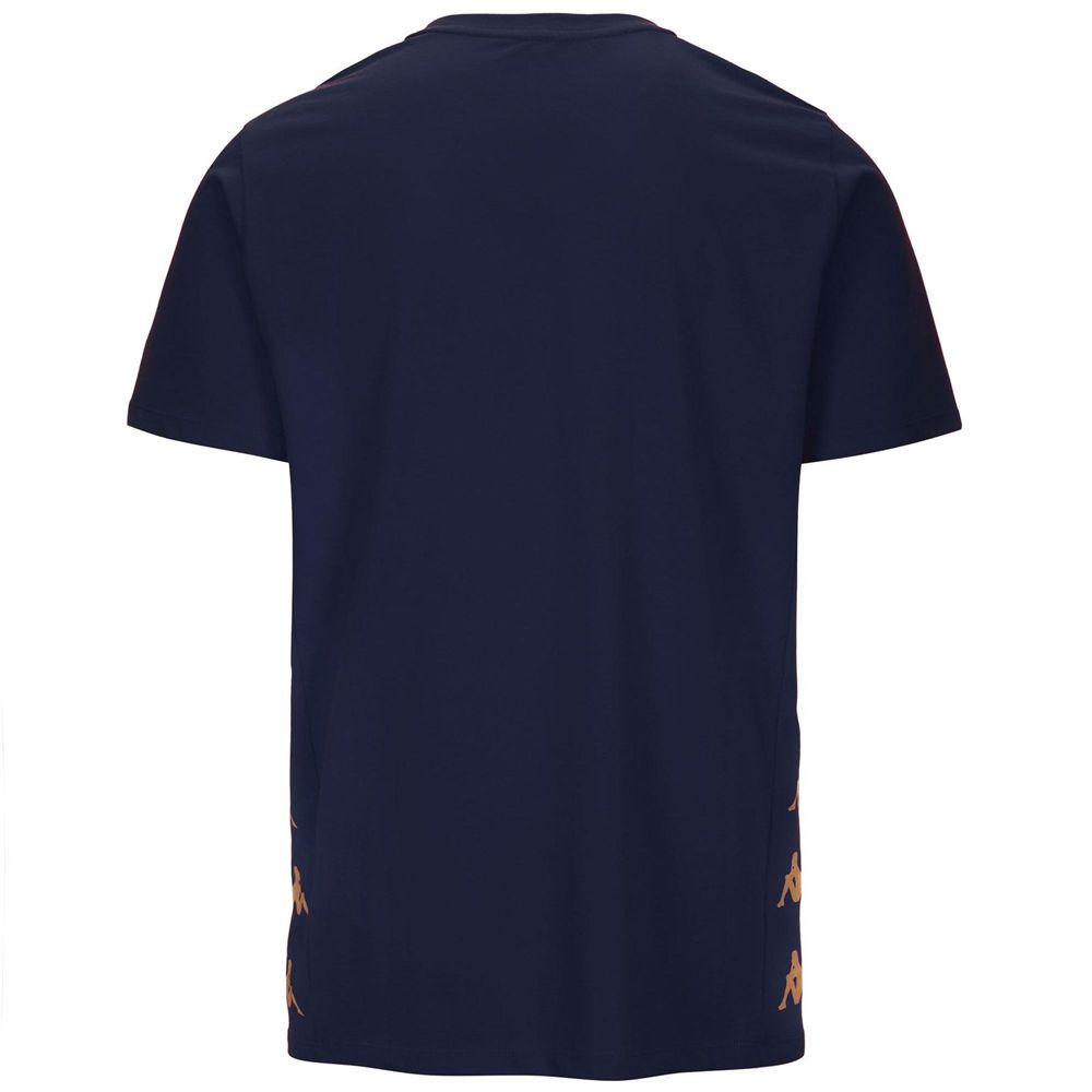 Men Kappa 4 Football Giovo T-Shirt Navy | MH5487610