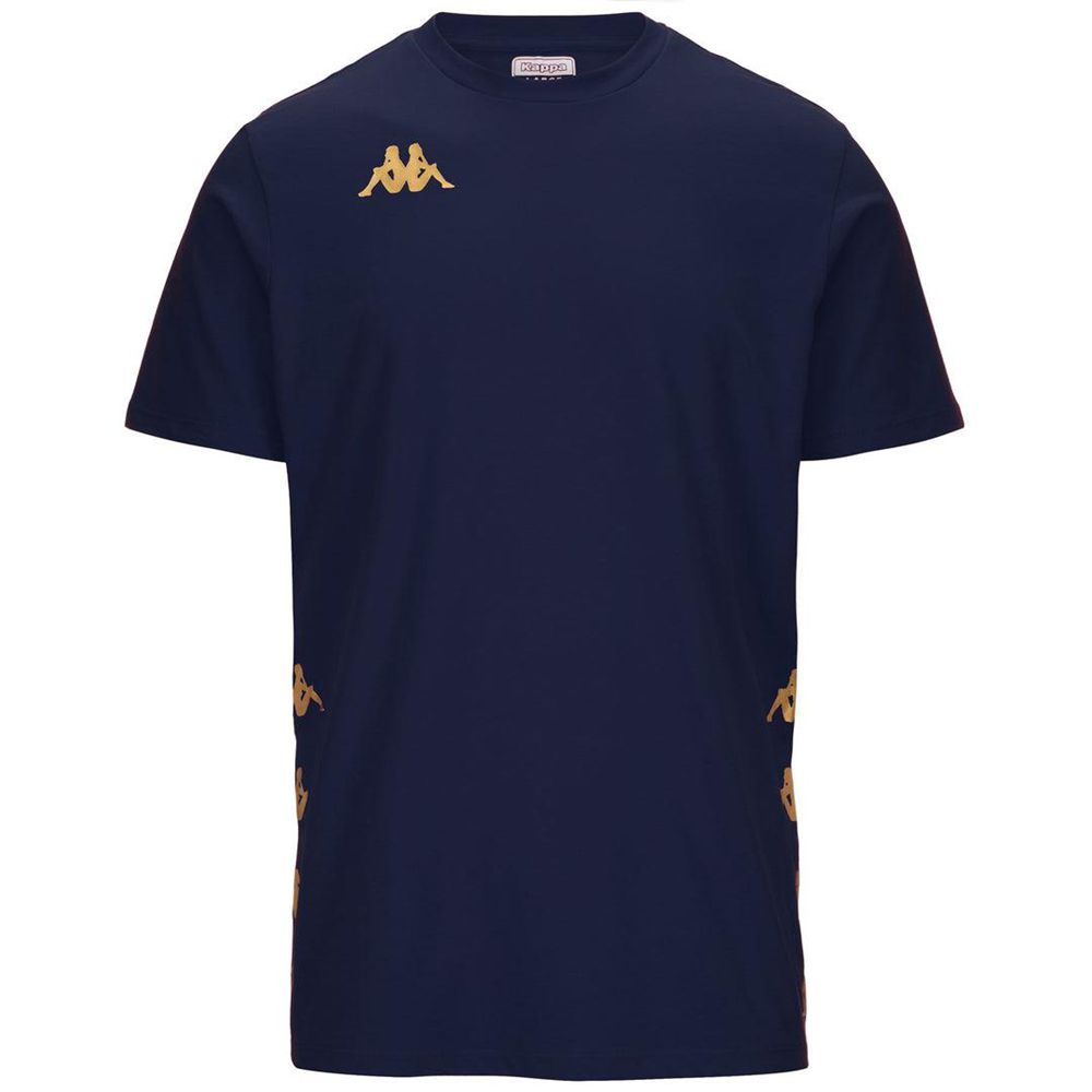 Men Kappa 4 Football Giovo T-Shirt Navy | MH5487610