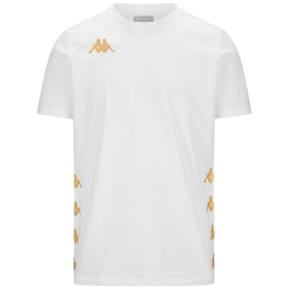 Men Kappa 4 Football Giovo T-Shirt White | AG8459762