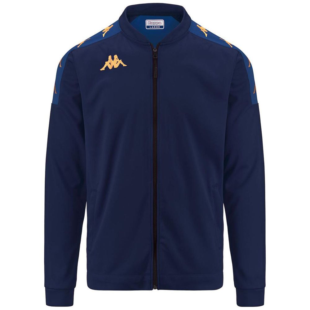 Men Kappa 4 Football Giullio Jacket Navy | KO2157048