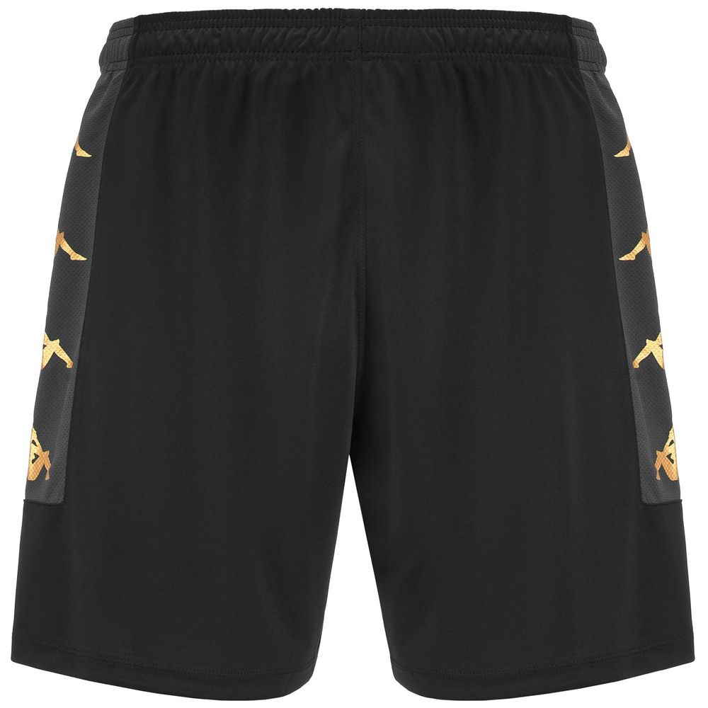 Men Kappa 4 Football Gondo Shorts Black | NO3017492