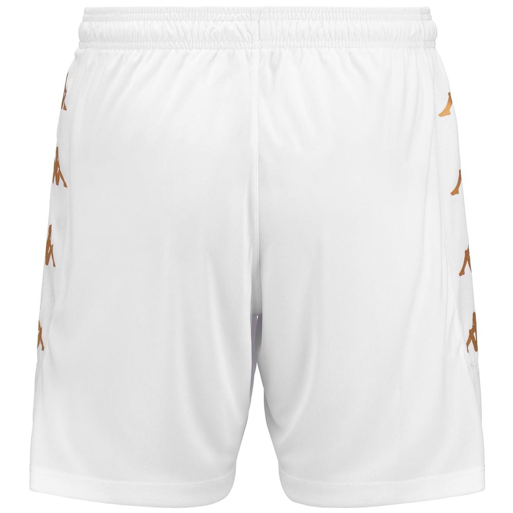 Men Kappa 4 Football Gondo Shorts White | EX1540962