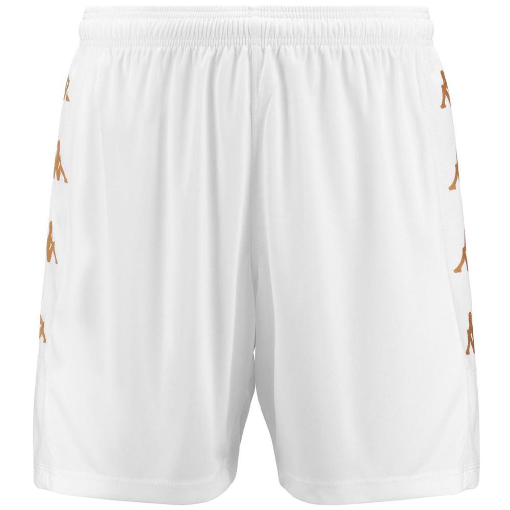 Men Kappa 4 Football Gondo Shorts White | EX1540962