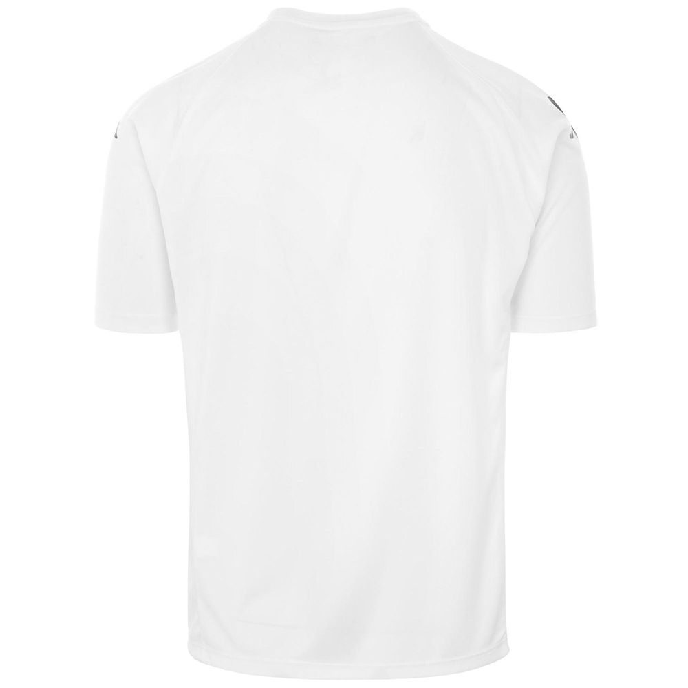 Men Kappa 4 Football Narsatex Jersey White | LD2976140