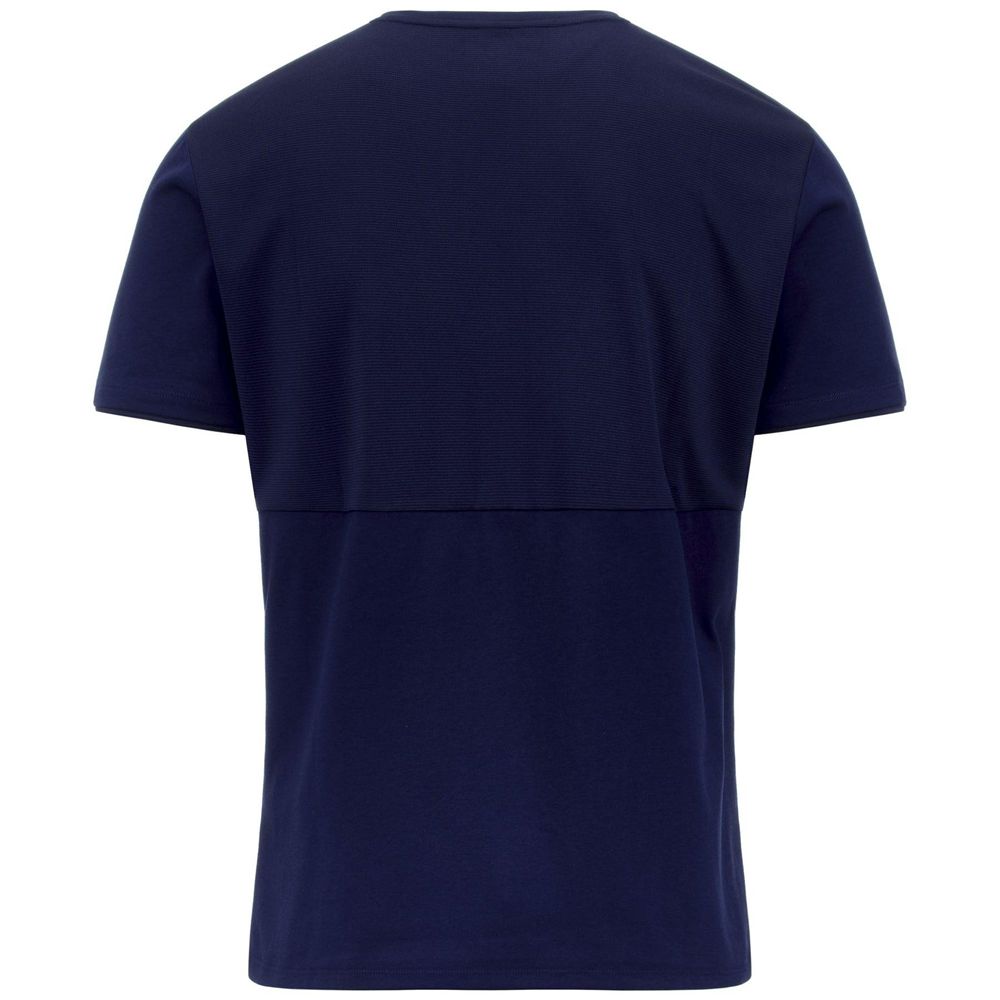 Men Kappa 4 Football Nayba T-Shirt Navy | DP7685932