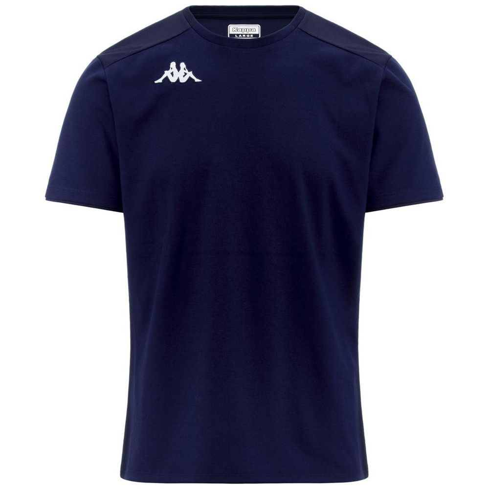 Men Kappa 4 Football Nayba T-Shirt Navy | DP7685932