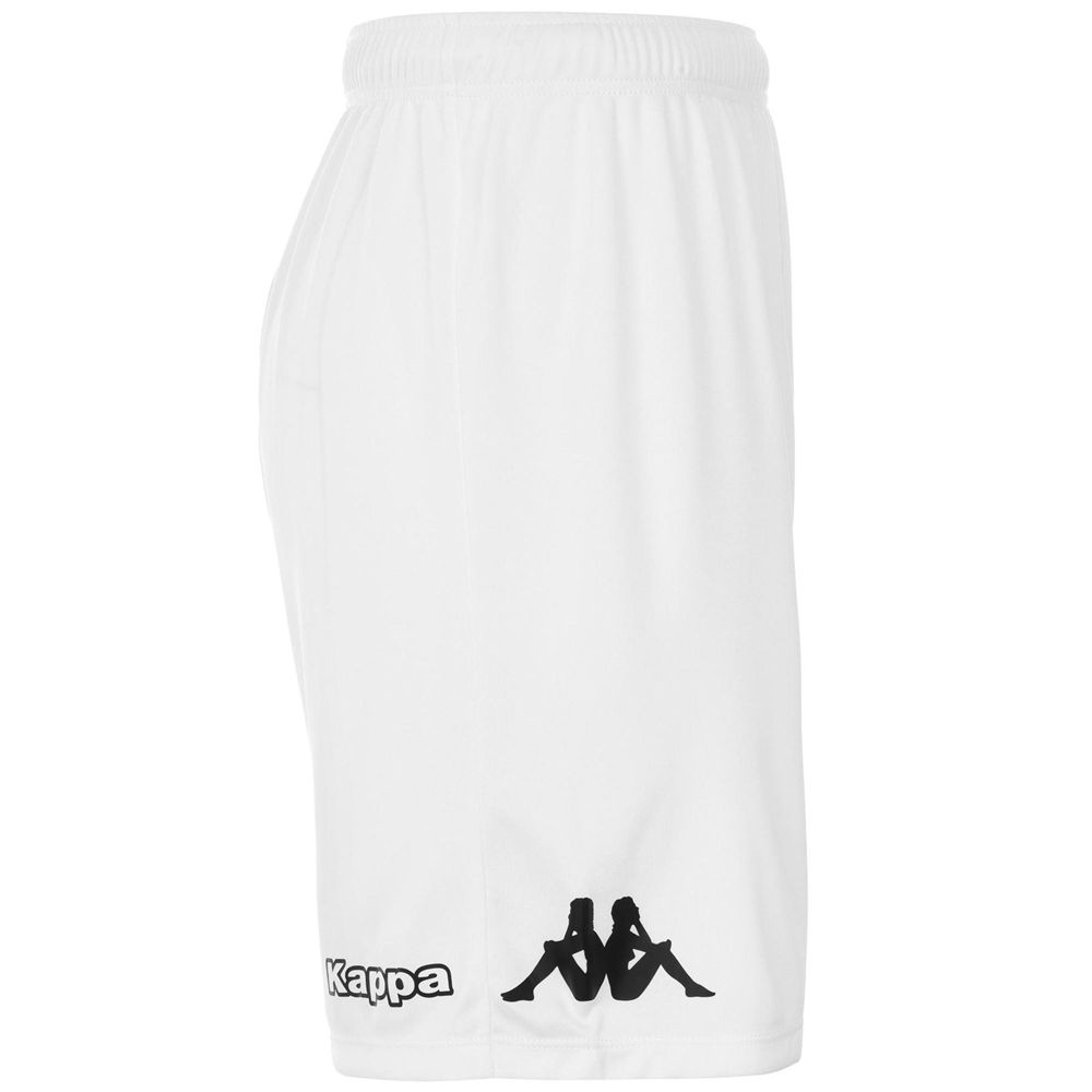 Men Kappa 4 Football Nurcheta Shorts White | KG9352461