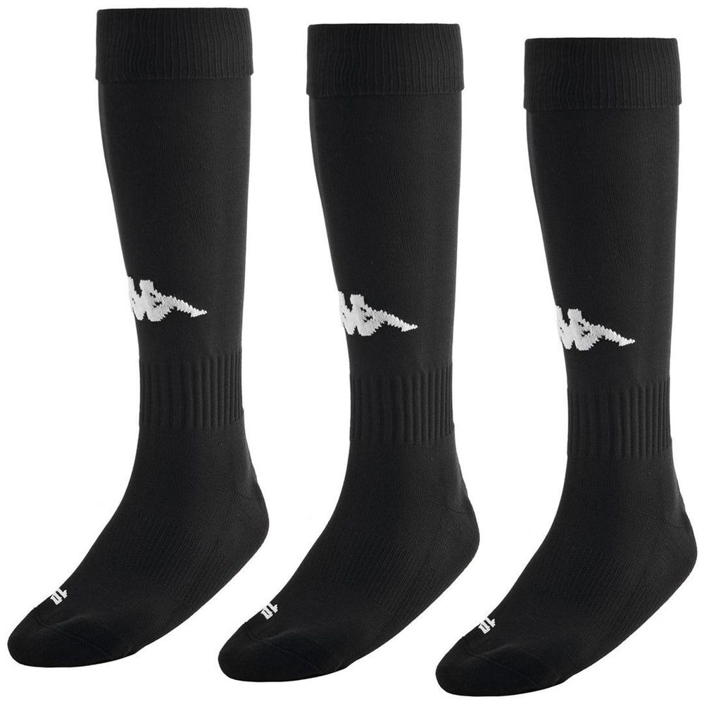 Men Kappa 4 Football Penao 3pack Socks Black | RP7516830