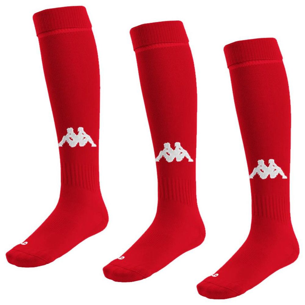 Men Kappa 4 Football Penao 3pack Socks Red | RF8426739