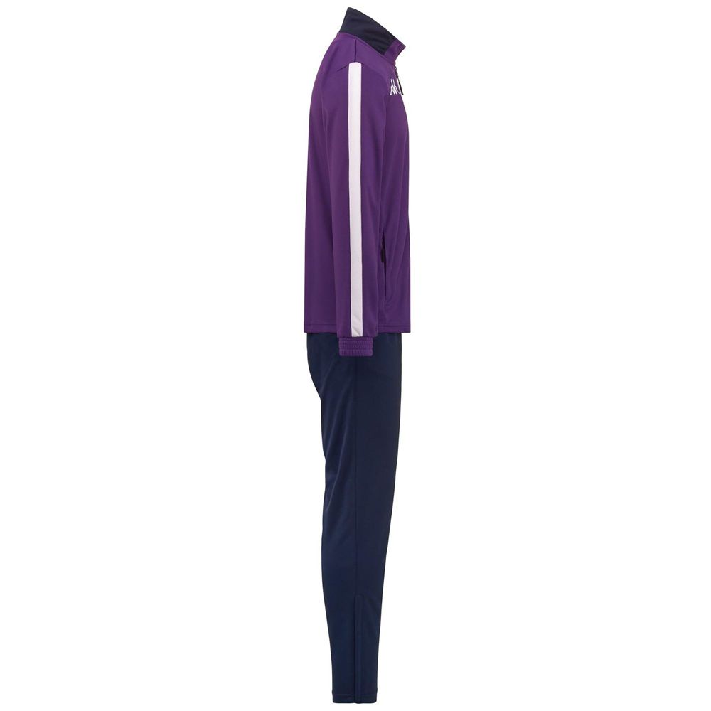 Men Kappa 4 Football Salcito Tracksuit Purple | FN2371965