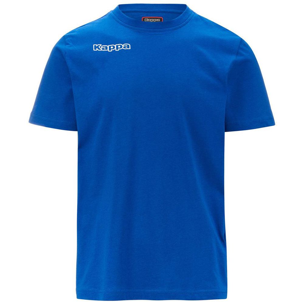 Men Kappa 4 Football Tee T-Shirt Blue | ZY9265107