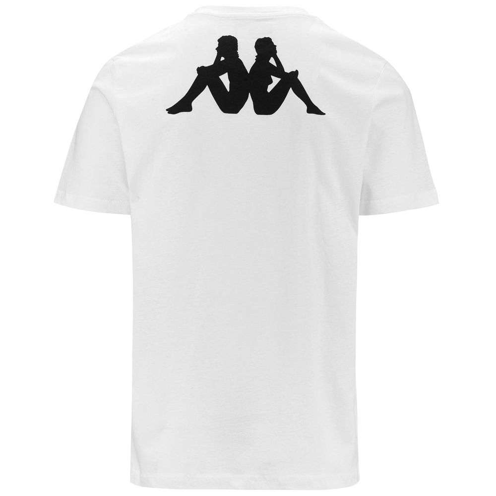 Men Kappa 4 Football Tee T-Shirt White | EW3976851