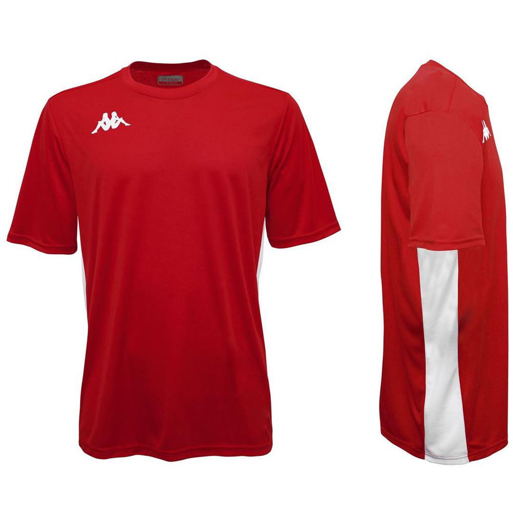 Men Kappa 4 Football Wenet Jersey Red | UY2187435