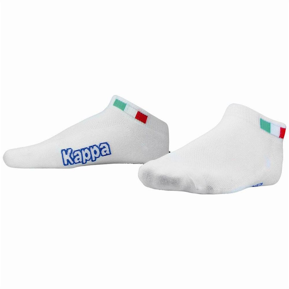 Men Kappa 4 Golf Ronk 1pack Socks White | BW9264501