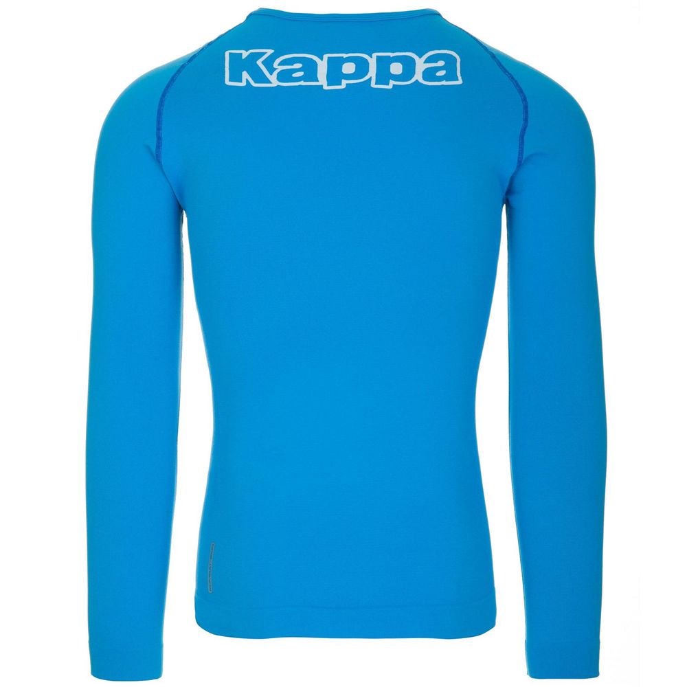 Men Kappa 4 Skin Kombat Nangv T-Shirt Blue | RO4387096