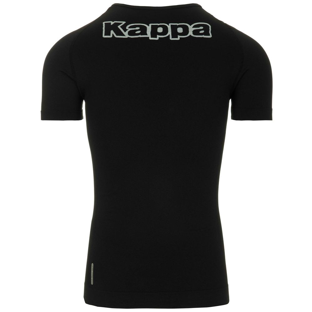 Men Kappa 4 Skin Kombat Nartv T-Shirt Black | WZ2809145