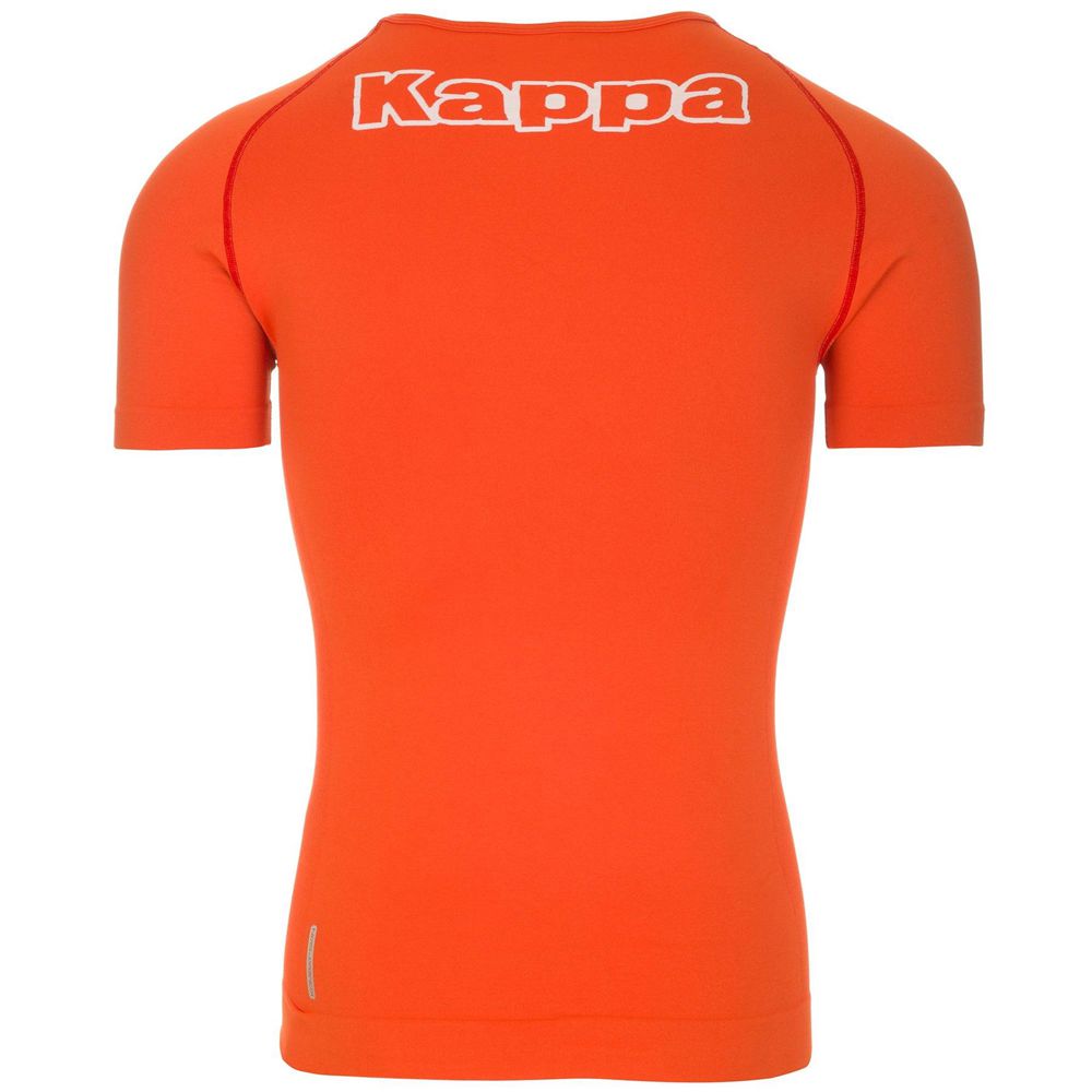 Men Kappa 4 Skin Kombat Nartv T-Shirt Orange | HE7083924