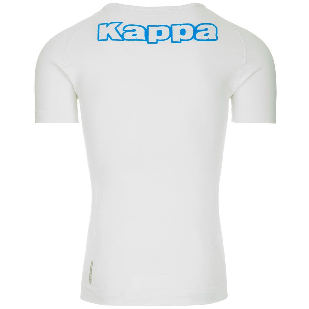 Men Kappa 4 Skin Kombat Nartv T-Shirt White | LE9136052