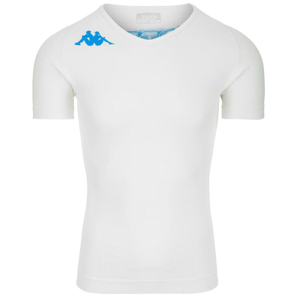 Men Kappa 4 Skin Kombat Nartv T-Shirt White | LE9136052