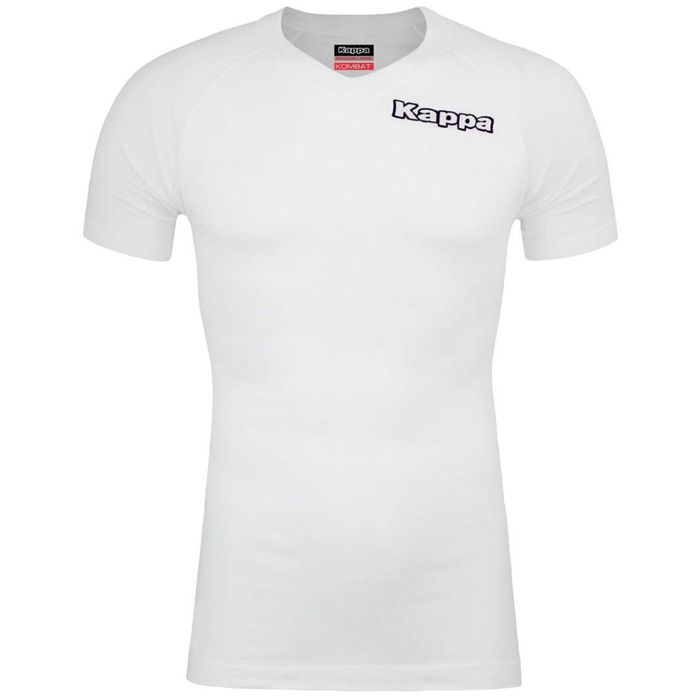 Men Kappa 4 Skin Kombat Niran T-Shirt White | VB0962451