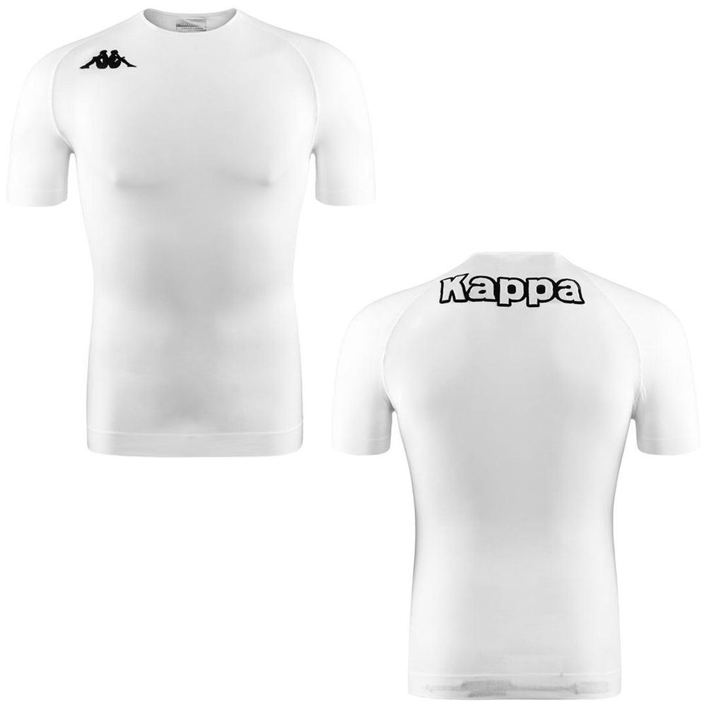 Men Kappa 4 Skin Kombat Zart 2 T-Shirt White | JK8531097