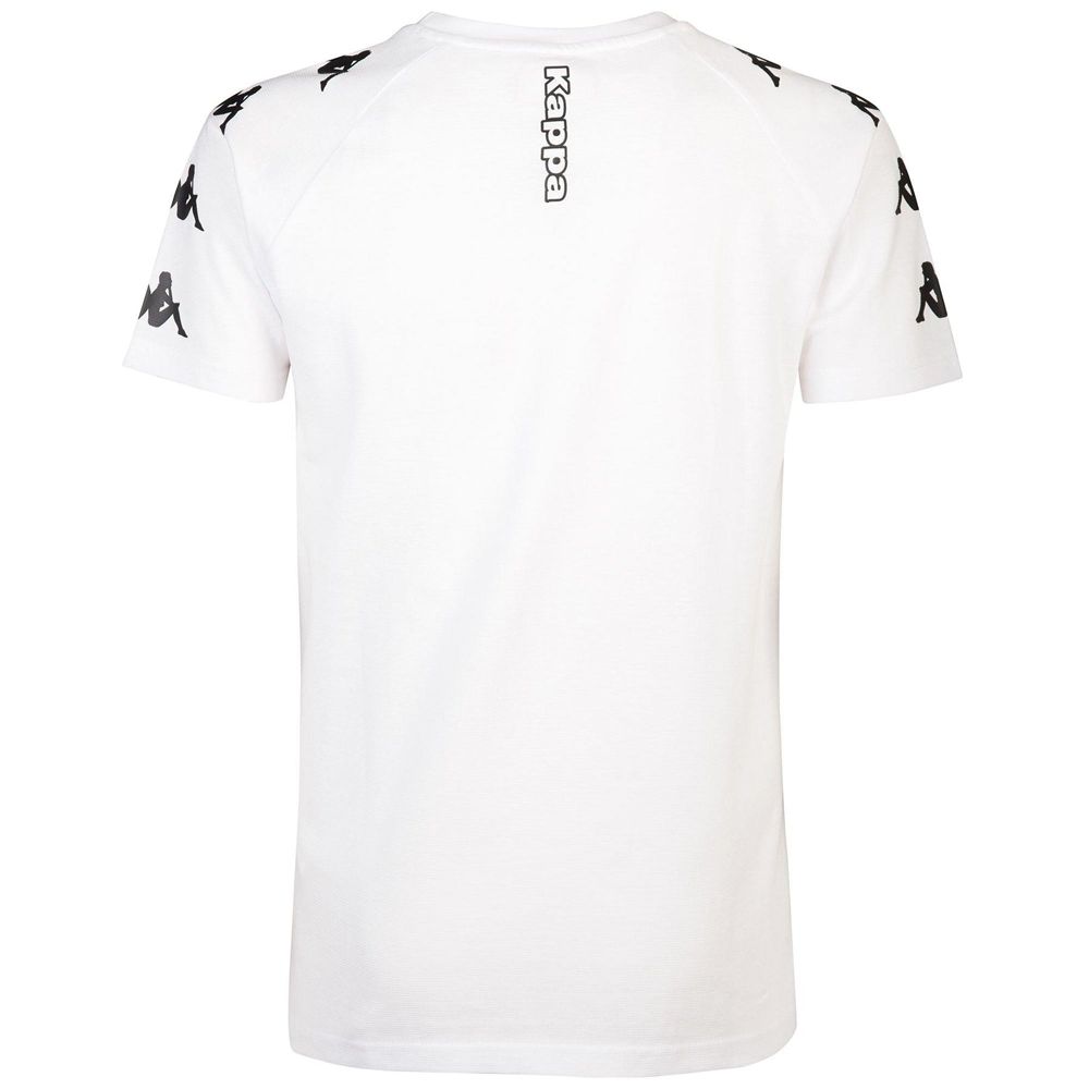 Men Kappa 4 Soccer Ancone T-Shirt White | MV2308471