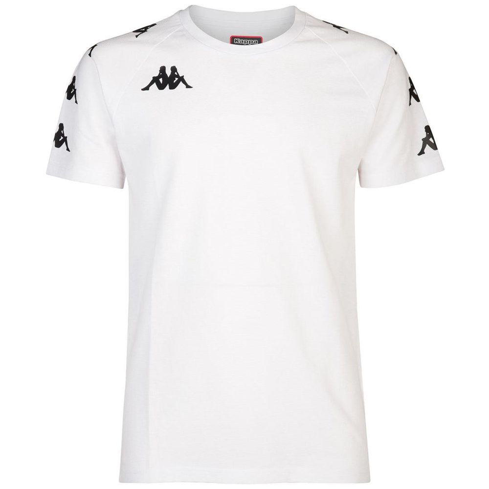 Men Kappa 4 Soccer Ancone T-Shirt White | MV2308471