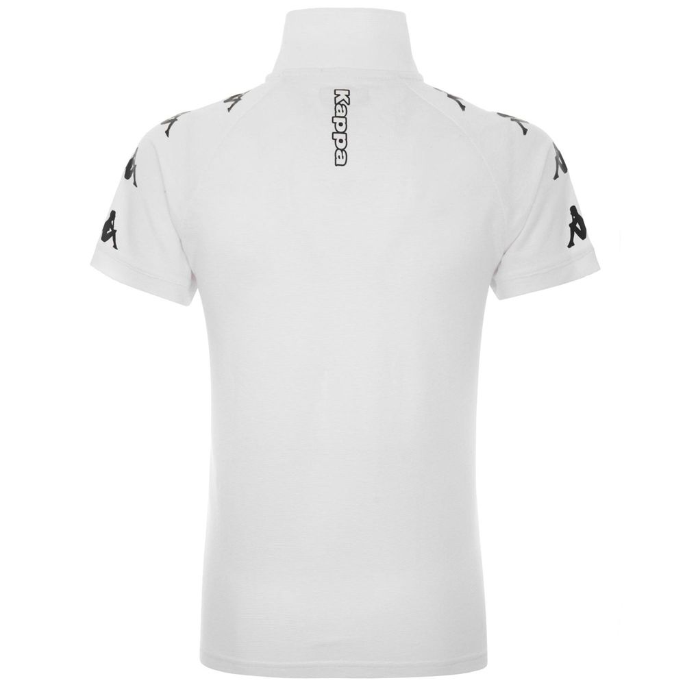 Men Kappa 4 Soccer Caldes Polo Shirt White | FY0426518