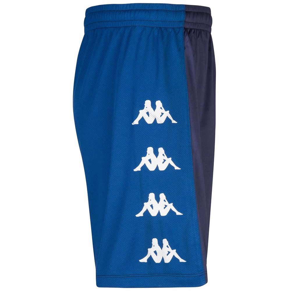 Men Kappa 4 Soccer Delebio Shorts Blue | MI4372895