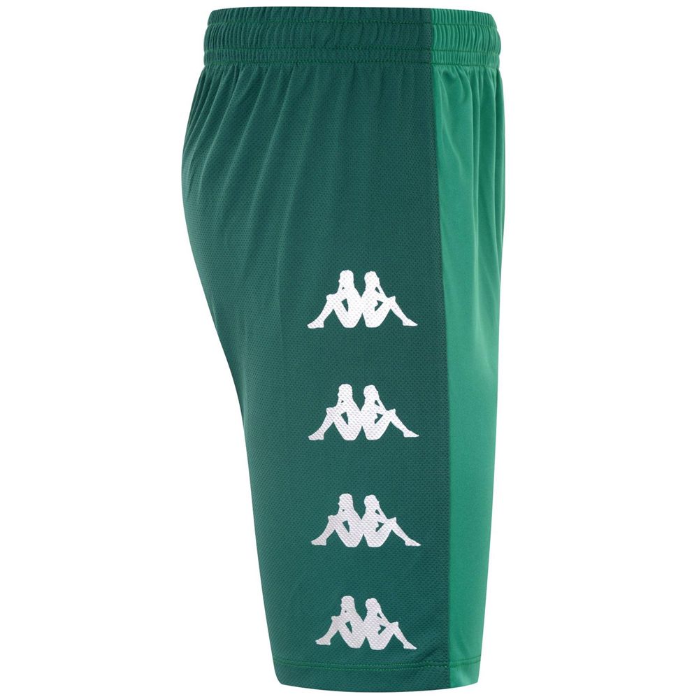 Men Kappa 4 Soccer Delebio Shorts Green | IF6841923