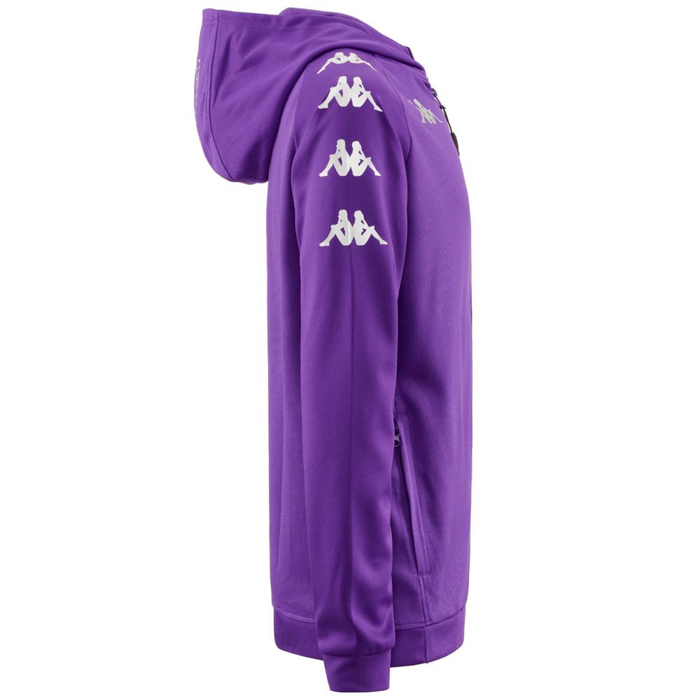 Men Kappa 4 Soccer Tortona Hoodie Purple | CG5283061