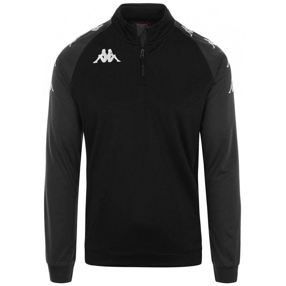 Men Kappa 4 Soccer Trieste Sweater Black | PI8245930