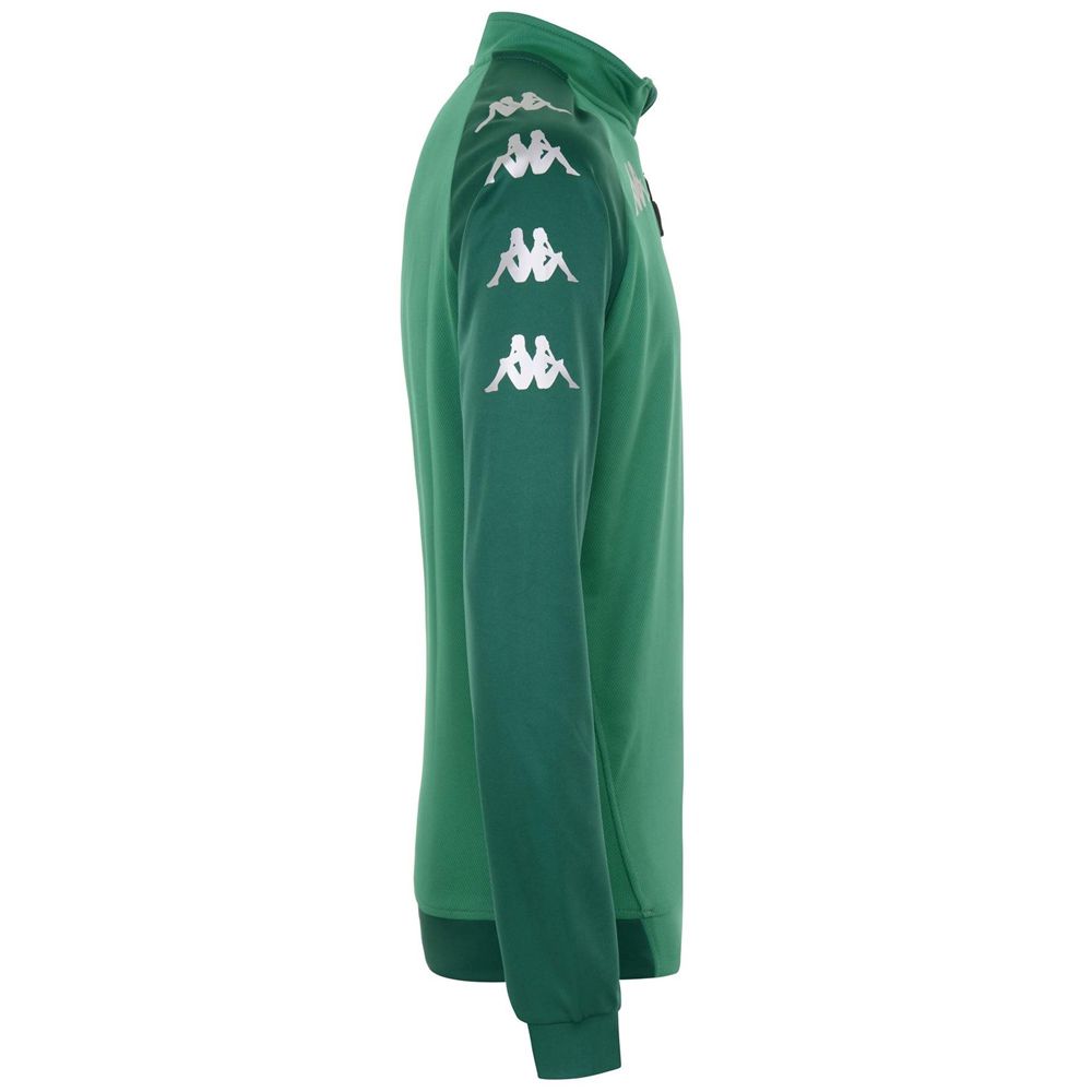 Men Kappa 4 Soccer Trieste Sweater Green | BS6931247