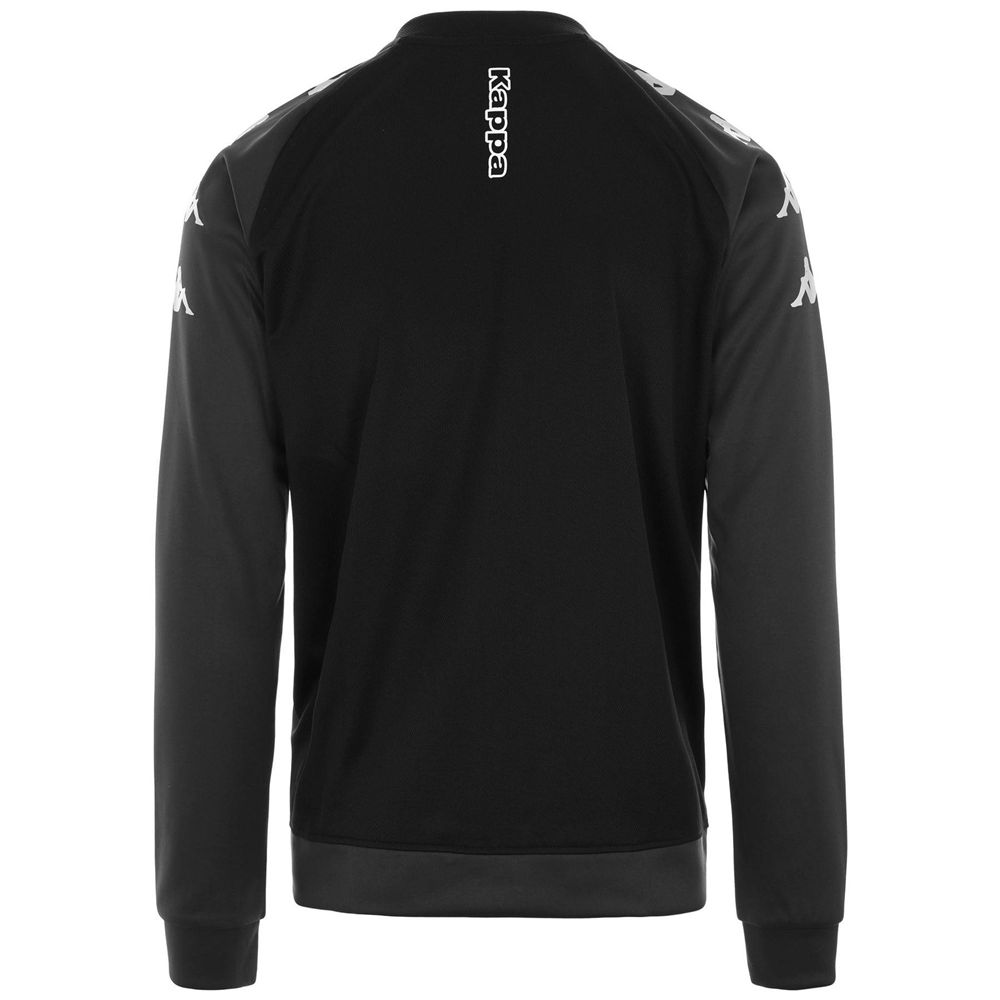 Men Kappa 4 Soccer Verone Sweater Black | CW2069534