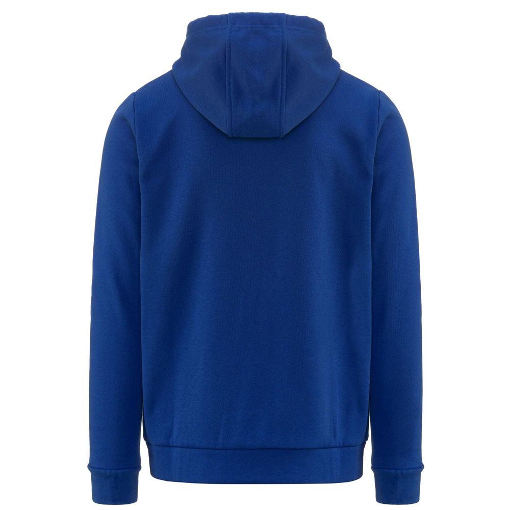 Men Kappa 4 Training Banto Hoodie Blue | WX1432978